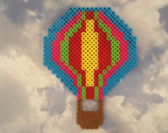 Hot Air Balloon, Perler Beads, Melty Beads, Balloon Fiesta, Albuquerque, New Mexico