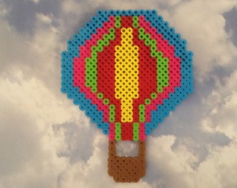 Hot Air Balloon, Perler Beads, Melty Beads, Balloon Fiesta, Albuquerque, New Mexico