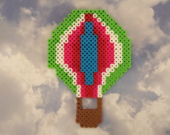 Hot Air Balloon, Perler Beads, Melty Beads, Balloon Fiesta, Albuquerque, New Mexico