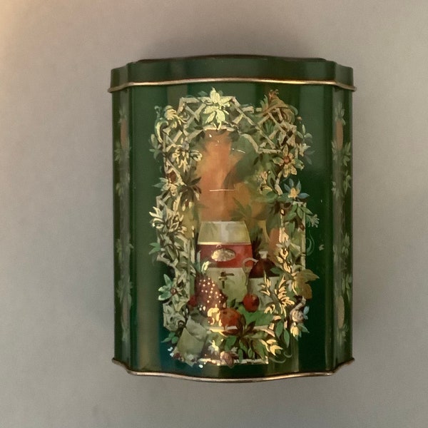 Vintage AVON, Christmas Canister, Made in England, 1981