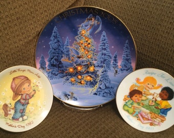 AVON Collectible Plates, Christmas, Mother’s Day, Decorative Plates