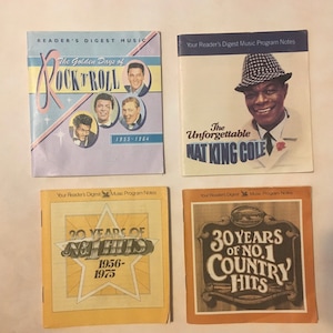 Vintage Reader’s Digest, Music Programs, Notes, Booklets, 1980’s