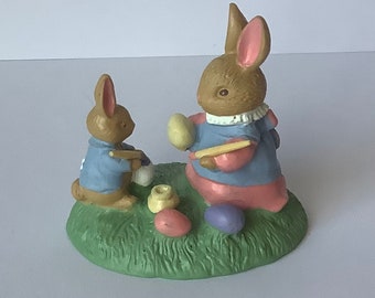 AVON, Forest Friends, Easter Fun, Mini Porcelain Figurines, Original Box, 1990