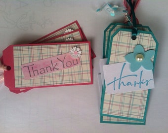 Gift, Set of 8, Thank You, Tags, Hang Tags, Gift Tags