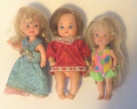 Vintage Dolls Set of 3 Small Dolls Mattel 1994 | Etsy Hong Kong