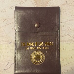 Vintage Travelers Cheques Wallet, Travelers Checks, Genuine Leather, 1970’s