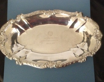 Vintage, Sheridan, Silver on Copper Tray