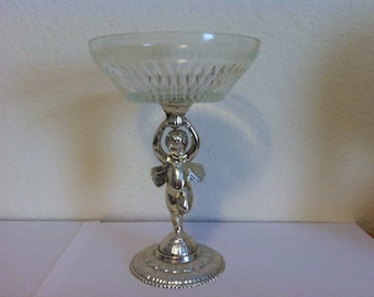 Vintage, Cherub Candy Dish, Mints, Jewelry, Soap, Trinkets