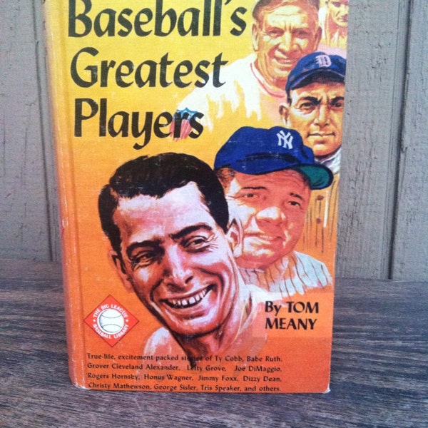 Vintage Book, Baseball's Greatest Players, by Tom Meany, 1953, Sports, Baseball