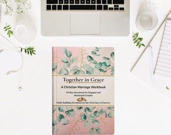 Quaderno di lavoro sul matrimonio cristiano • Insieme nella grazia • Schede di lavoro sulle relazioni basate sulla fede • PDF regalo cristiano stampabile
