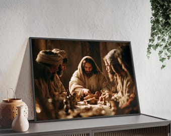 The Last Supper Posters, Christian Wall Art, Biblical Decor, Spiritual Home Decor