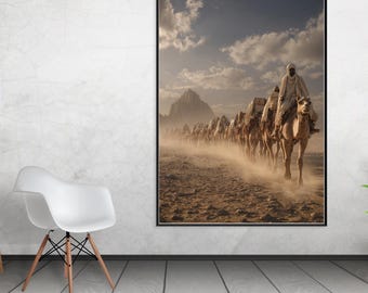Abraham, Father of nations Art – Desert Journey Biblical Artwork