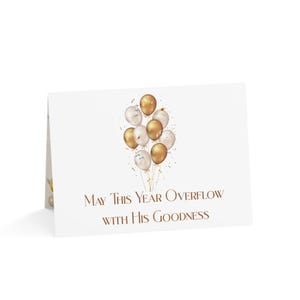 Christian Birthday Prayer Card: Religious Greeting Card with Vibrant Colors