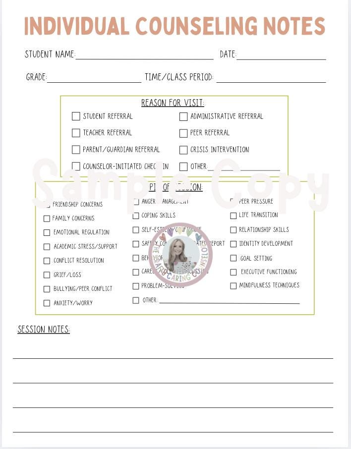 School Counselor Planner 2025-2026 Printable PDF Daily Weekly Monthly ...