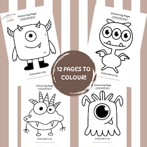 Monsters Colouring Pages