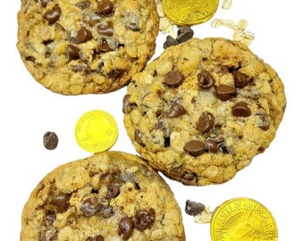 Chewy Oatmeal Chocolate Chip Cookies