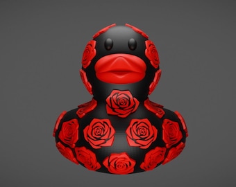 Duck of Roses, 3D Printed, PETG Plastic