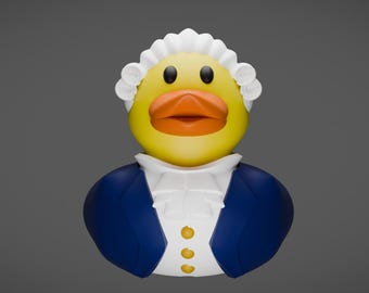 Founding Fathers Duck, 3D Printed, PETG Plastic
