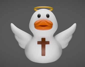 Angel Duck, 3D Printed, PETG Plastic