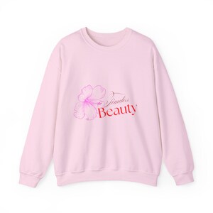 Floral Beauty Crewneck Sweatshirt - Cozy Unisex Sweatshirt for Everyday Wear, Gift for Her, Casual Fashion, Perfect for Spring & Summer.