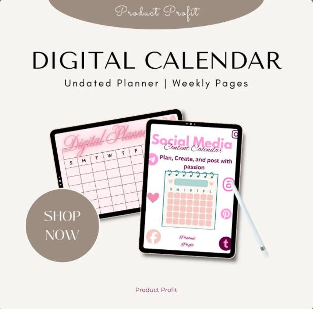 Plan, Post, Grow: Social Media Content Calendar - Etsy