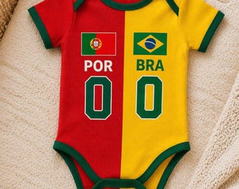 Body de bebé personalizado de fútbol de dos equipos, camiseta de fútbol para niños pequeños de House Divided, artículos para aficionados de la rivalidad.