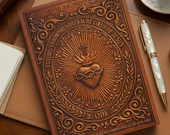 Sacred Heart Journal | Smooth Matte Laminated Notebook for Thoughts, Prayers, Notes | Christian Gift