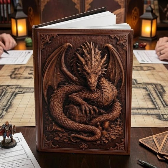 Dragon Journal with Smooth Matte Laminated Cover | Fantasy Hardcover Lined Notebook