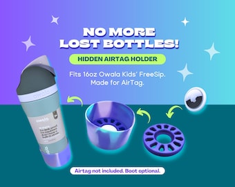 AirTag Holder for 16oz Owala Kids FreeSip Bottle: 3D Printed Hidden Insert