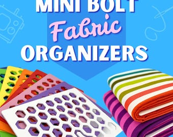 Hex Mini Bolt Fabric Organizers – 10 Pack w/ Clips – 3D Printed