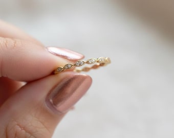 Eternity Band, Minimalist Ring, Stacking Ring, Eternity Ring, Stacking Ring, Minimalist Ring, Dainty Ring, Wedding Band, Gift for Her Ring