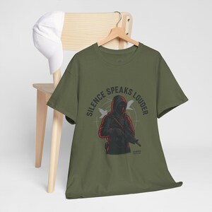 Silence Speaks Louder Graphic Tee: Unisex Heavy Cotton Streetwear