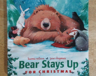 Fabric Soft Book - Bear Stays Up for Christmas