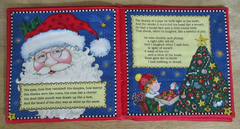 Fabric Soft Book The Night Before Christmas Illustrated by Mary Engelbreit image 5