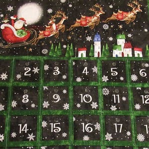 Custom Christmas Advent Calendar 091, w/painted rod, ready to hang Snowflake a Day Countdown OOP, limited qty. image 4