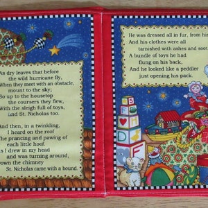 Fabric Soft Book The Night Before Christmas Illustrated by Mary Engelbreit image 4