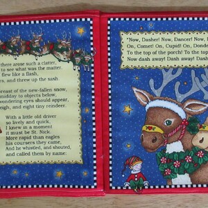 Fabric Soft Book The Night Before Christmas Illustrated by Mary Engelbreit image 3