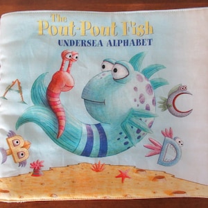Fabric Soft Book - The Pout-Pout Fish Undersea Alphabet - OOP, limited quantity
