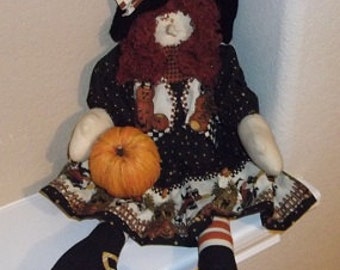 Halloween Decoration - Wendy Witch - Red Hair