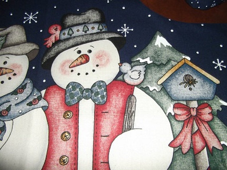 Christmas Apron Mr. and Mrs. Snow image 2