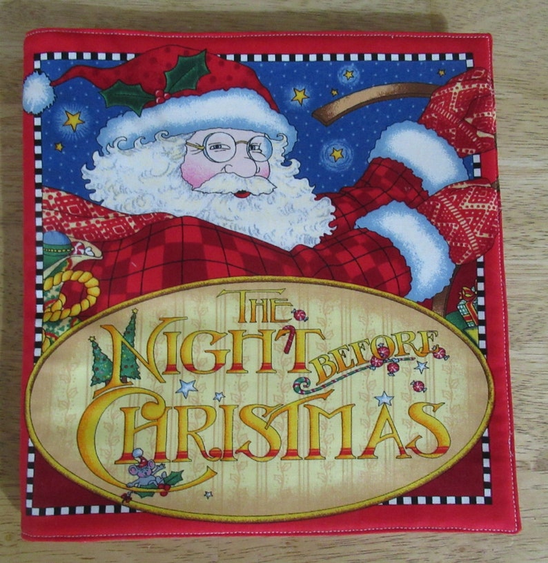 Fabric Soft Book The Night Before Christmas Illustrated by Mary Engelbreit image 1