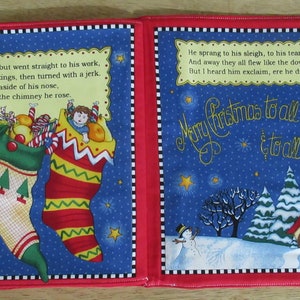 Fabric Soft Book The Night Before Christmas Illustrated by Mary Engelbreit image 6