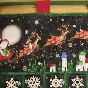 Custom Christmas Advent Calendar 091, w/painted rod, ready to hang Snowflake a Day Countdown OOP, limited qty. image 2