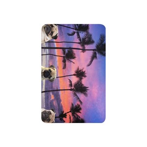 Pug Purple Sunset Sherpa blanket