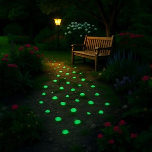 2–4cm Glow in the Dark Rocks – Premium Glow Gravel, Pebbles & Chips for Landscaping, Concrete, DIY Decor and Garden Pathway Lighting