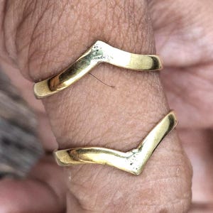 Brass & Silver Arthritis Ring: Adjustable Splint Knuckle Support