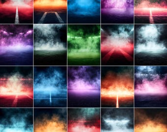 35 sfondi digitali con effetto fumo per stadi di calcio: modelli per poster di fotografia sportiva