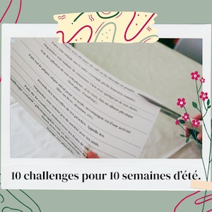 SUMMER CHALLENGE | Printable | Personal Development | Self-Confidence | Alone or with friends.