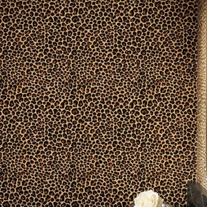 Neutral Leopard Wallpaper Safari Decor Maximalist Wall Covering Luxury Animal Pattern