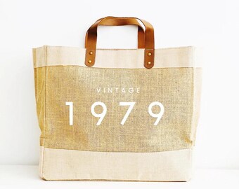 Personalized Burlap Tote Bag: Custom Jute Beach Bag, Bridesmaid Gift